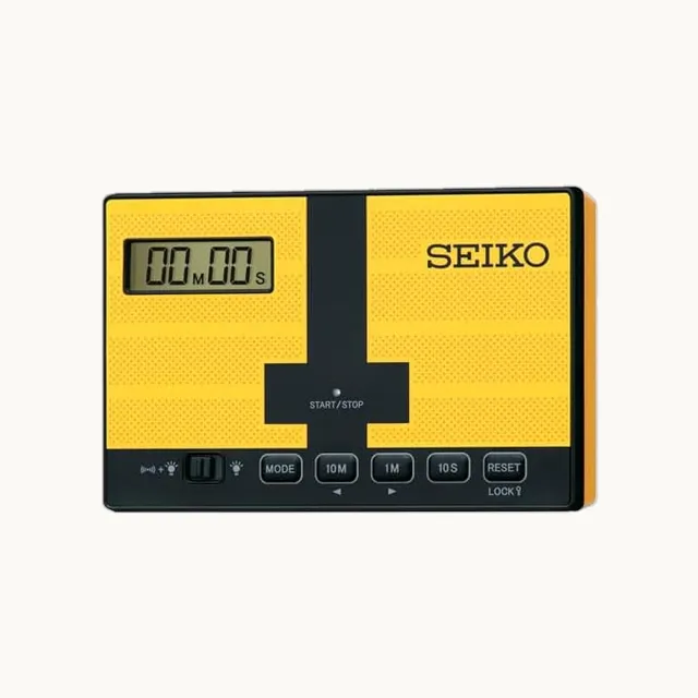 Clock MT801Y - Reloj de visualización Digital con Mini Temporizador para natación competitiva, Placa táctil Amaril