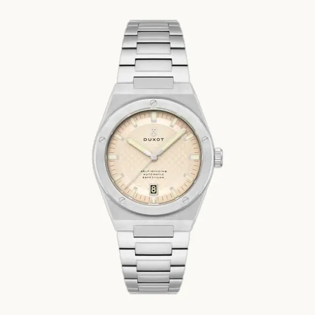 Bastia Automatic Noronha - Reloj de edición limitada para hombre, 40 mm, con pulsera de acero inoxidable macizo DX