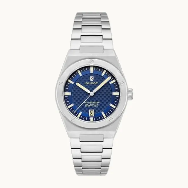 Bastia Automatic Noronha - Reloj de edición limitada para hombre, 40 mm, con pulsera de acero inoxidable macizo DX