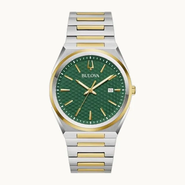Reloj clásico de cuarzo para hombre, de acero inoxidable, esfera estampada, 39 mm