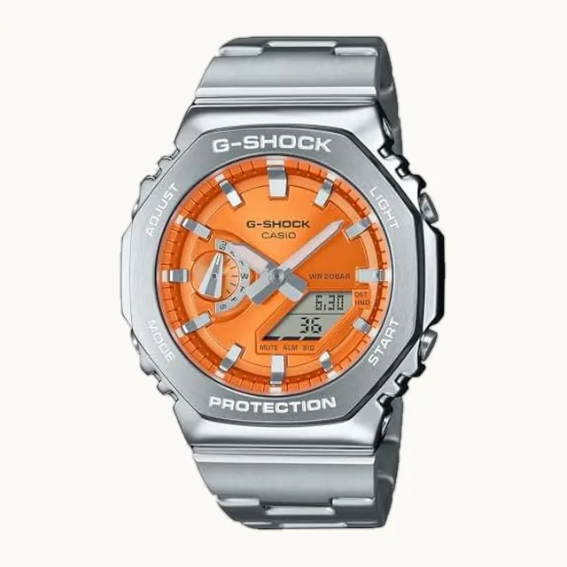 G-Shock Casio G-SHOCKGM-2110D-4AJF Combinación digital/analógica Japón Importación Nuevo 2024, plateado