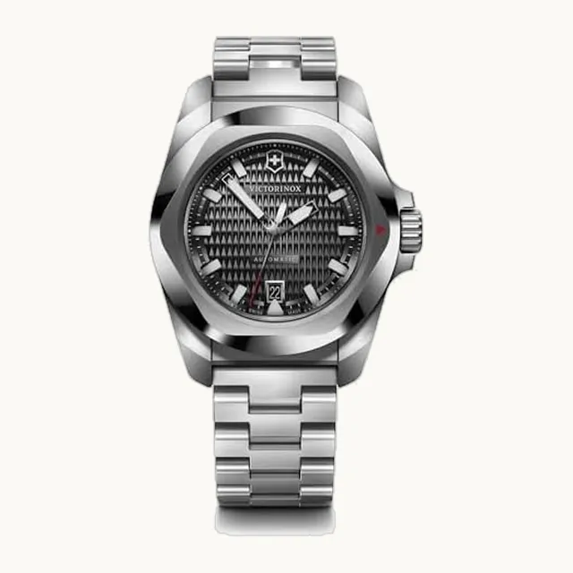 Reloj I.N.O.X. Automático Para Caballero, Brazalete de Acero, Negro, 41 mm