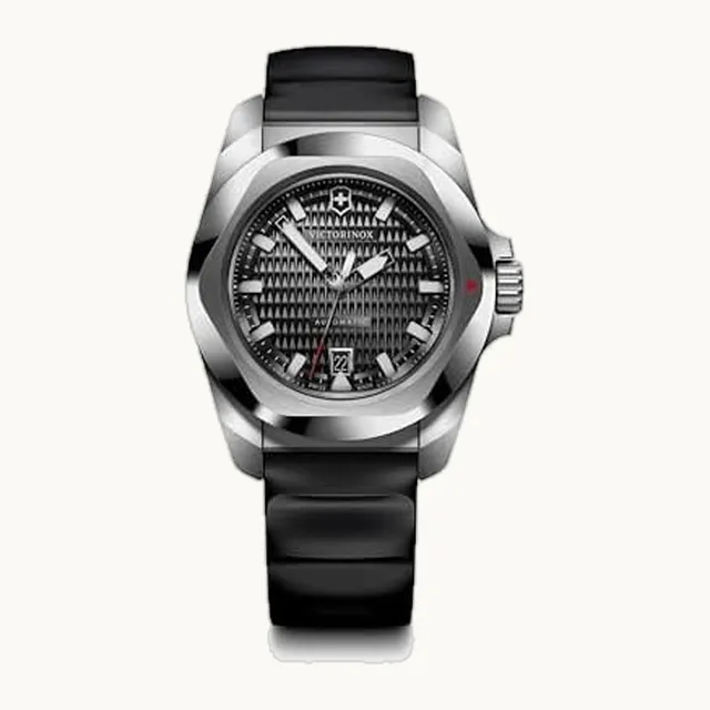Reloj I.N.O.X. Automático, Para Caballero, Correa de Caucho, Negro, 41 mm
