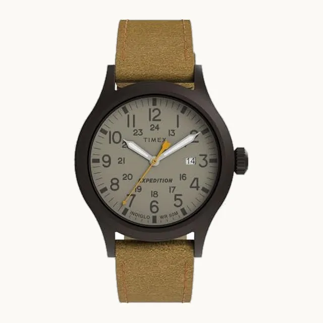 Expedition Scout - Reloj para hombre, 40 mm, correa de piel