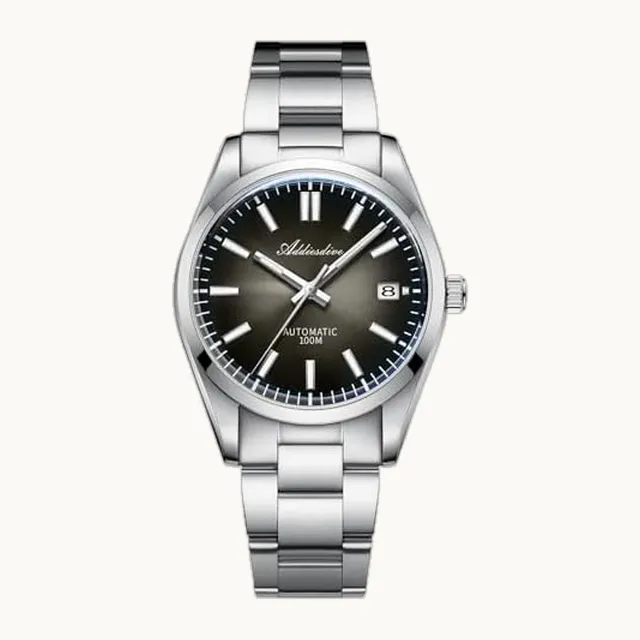 ADDIESDIVE - Reloj automático de lujo para hombre, de 39 mm, esfera analógica, correa de acero jubilar, movimiento NH35A