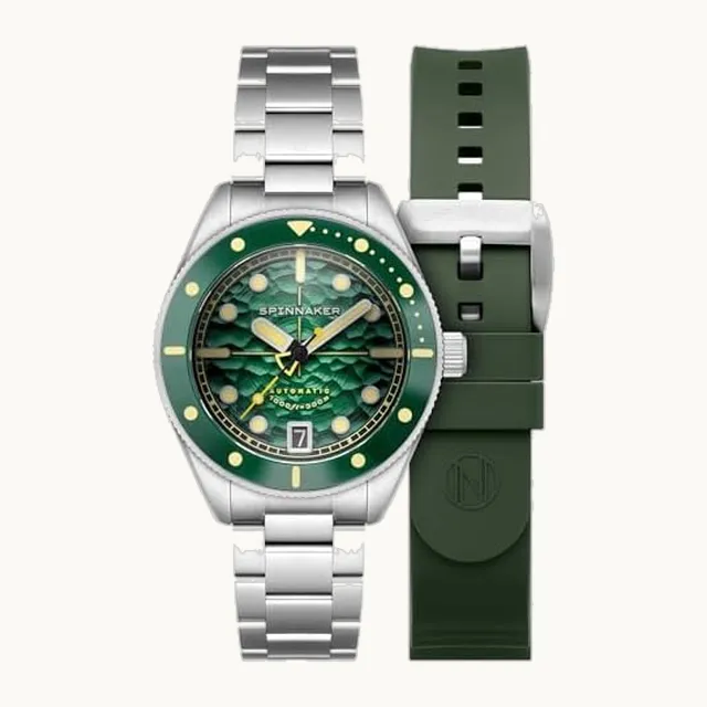 SP-5159 - Reloj automático para hombre, 42 mm, con pulsera de acero inoxidable macizo