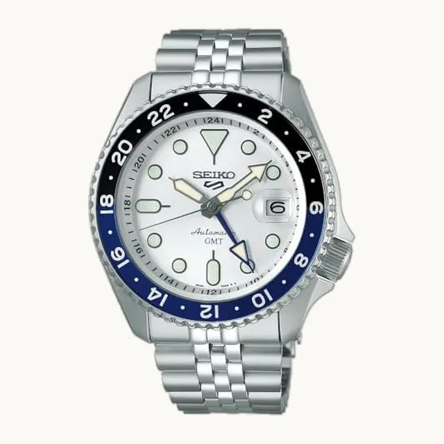 Reloj automático para hombre, colección deportiva 5, reloj deportivo para hombre, acero inoxidable, mano GMT, re