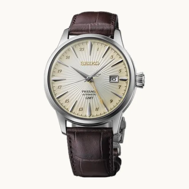 SSK041 Presage - Reloj para hombre, color beige