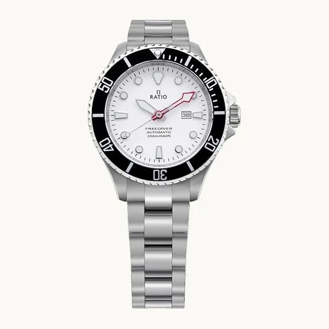 FreeDiver - Reloj de buceo para mujer, con movimiento automático japonés, 200 m, resistente al agua