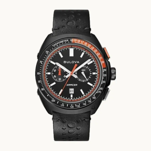 98B428 - Reloj cronógrafo de cuarzo para hombre, negro, Moderno