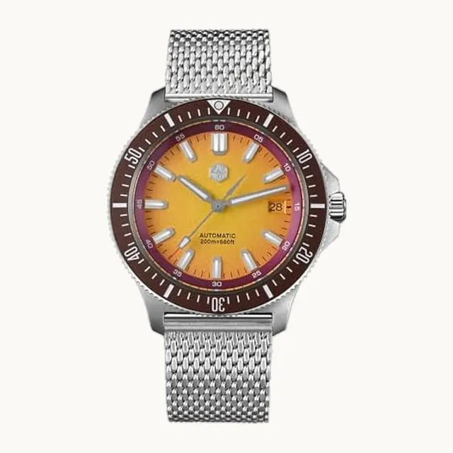 FTEOXLC San Martin - Reloj deportivo mecánico automático de acero para hombre, 40 mm, resistente al agua, NH35