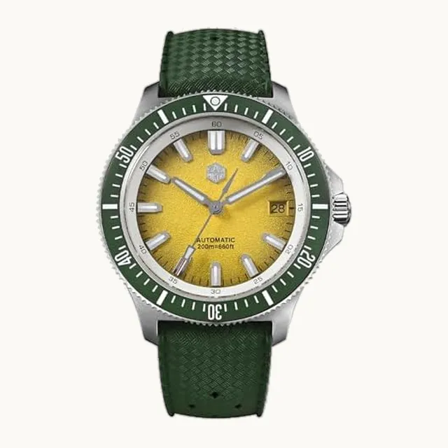 San Martin SN0118 - Reloj automático para hombre, 40 mm, acero inoxidable 316L, resistente al agua