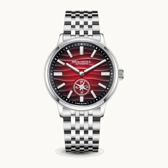 Reloj mecánico para hombre, serie natural, reloj de pulsera automático, Polaris Sub Dial, Seagull ST17, lumin