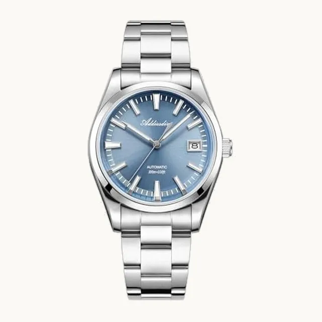ADDIESDIVE NH35A Reloj automático de lujo para hombre, movimiento automático, estilo casual, de vidrio curvado, luminoso