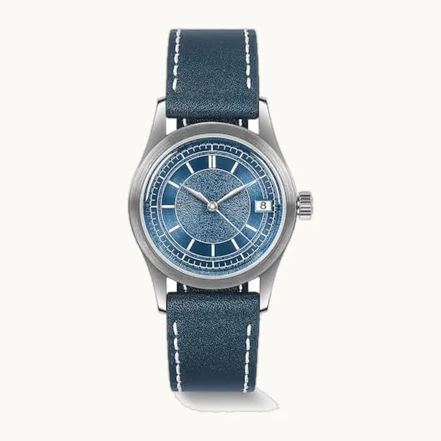 Reloj clásico para hombre, 38 mm, caja de acero inoxidable 316L, movimiento automático, reserva de energía de