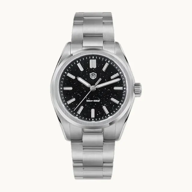 VH31 Segundo Silencioso Reloj de Cuarzo, Diseño Original WD0003 WD0003B Venturina Dial Relojes de Hombre Relo