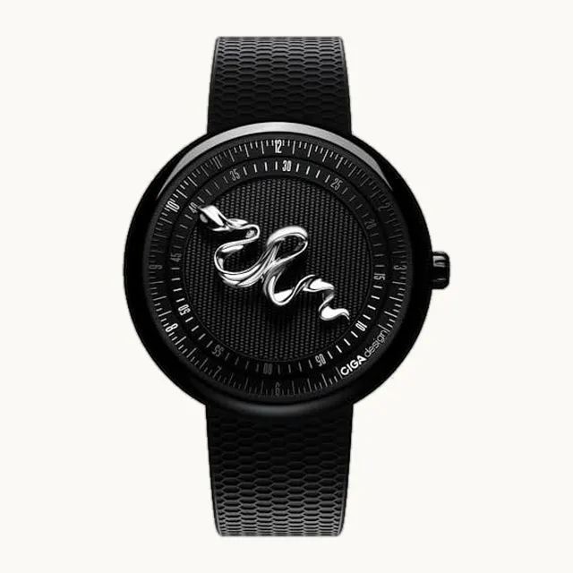 Reloj mecánico automático, leyenda de la serpiente, mano serpentina, movimiento de calibre suizo