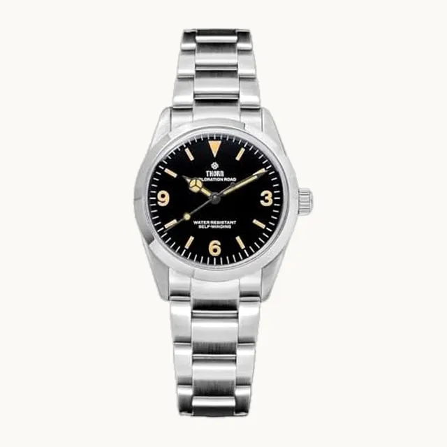 Thorn T005 - Reloj mecánico de lujo para hombre, 34 mm, PT5000, vidrio de zafiro abovedado