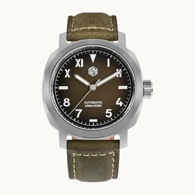 1963 Watch San Martin SN065G - Reloj de buceo clásico de 40 mm YN55 movimiento automático de vidrio de zafiro luminoso r