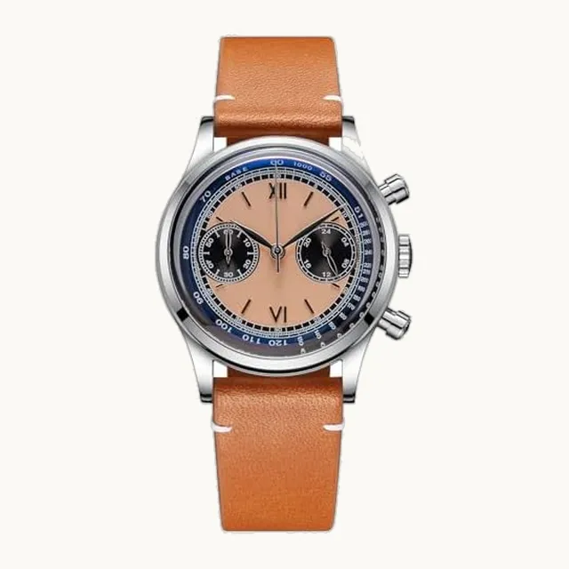ADDIESDIVE VK64 - Reloj de hombre con movimiento de barrido de segundos, esfera cronógrafa, resistente al agua, 100 m, c