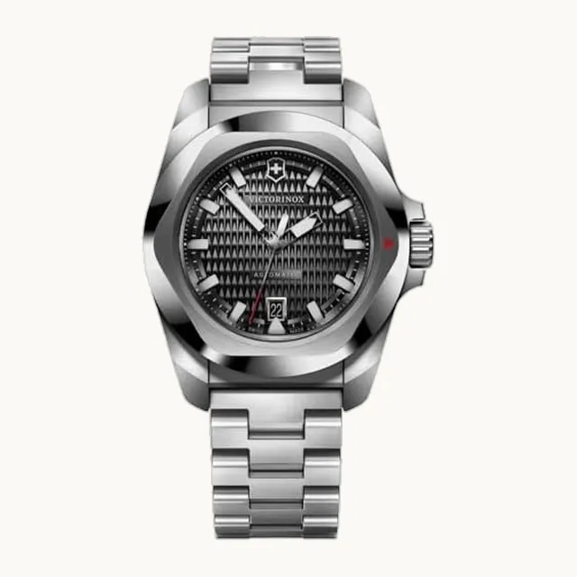 Inox V242019 - Reloj analógico automático para hombre con correa de acero inoxidable