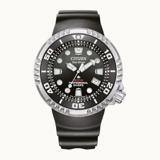 BN1024-01E Eco-Drive Solar Promaster - Reloj de hombre con correa de plástico negro