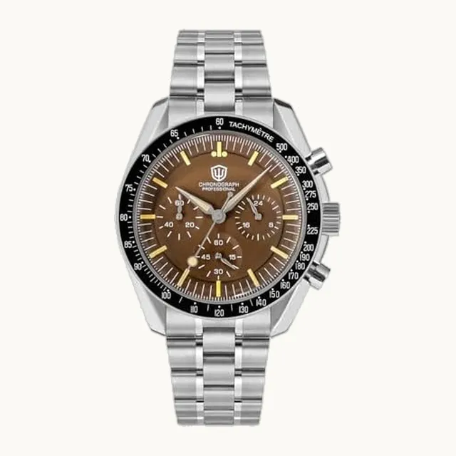 WD1860 WD1861 WD1863 Herren Chronograph, Japanisches VK63 Quarz Sportuhr, 40 mm Bubble Saphirglas Armbanduhr