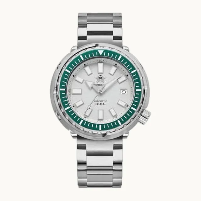 ADDIESDIVE NH35 - Reloj automático de lujo para hombre, bisel giratorio de zafiro sintético, 300 m, reloj de buceo lumin