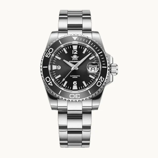 ADDIESDIVE NH35A/8215 - Reloj automático de buceo para hombre con movimiento de zafiro, bisel giratorio luminoso, 200 m