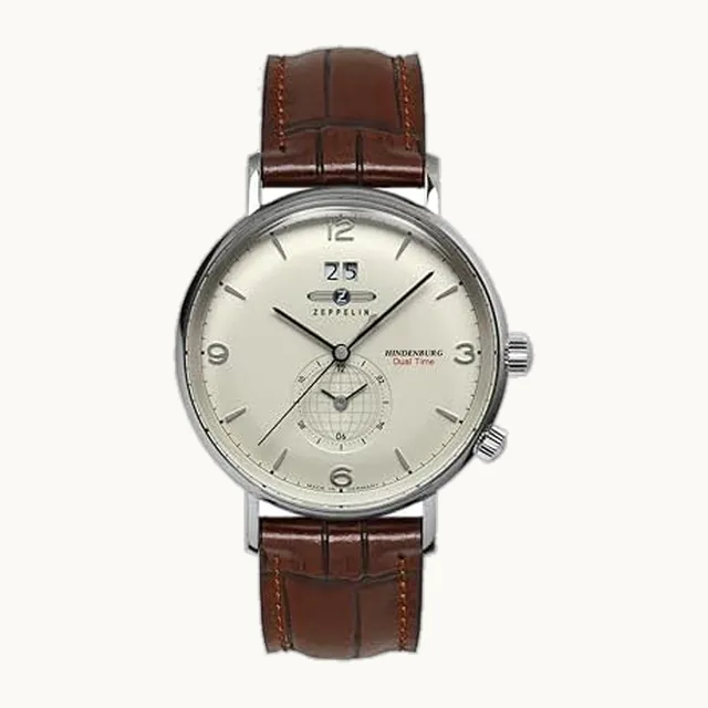 [Zeppelin] LZ129 Hindenburg Moon Fase 8044-5 - Reloj para hombre, color marrón [importado paralelo], TAN12