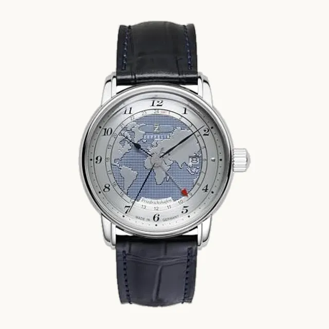 [Zeppelin] Friedrichshafen 8596-3 - Reloj de pulsera para hombre, color azul [importación paralela], Azul 10 PC