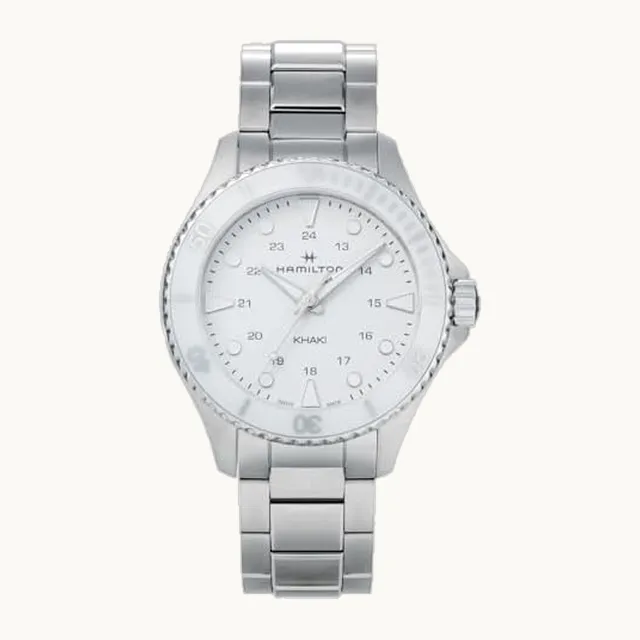 H82221110 - Reloj de pulsera para hombre, color plateado, Blanco 100Piezas, Tipo de pulsera
