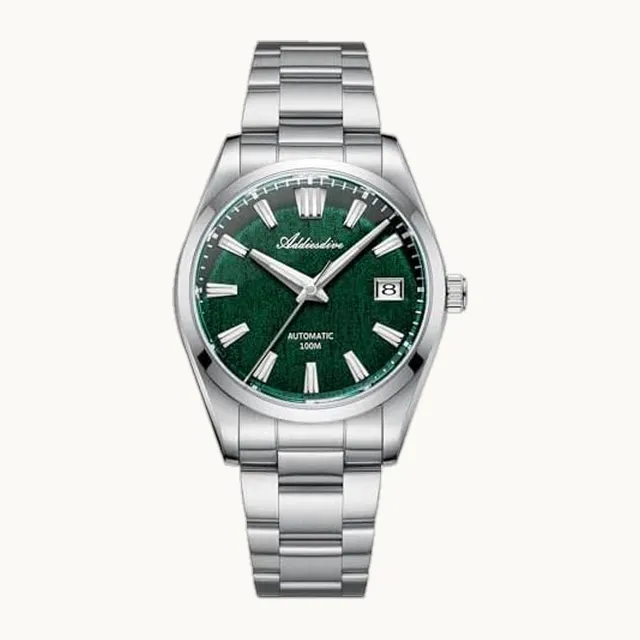 1963 Watch ADDIESDIVE - Relojes automáticos de 39 mm para hombre - AD2075 NH35 movimiento mecánico con textura de cortez