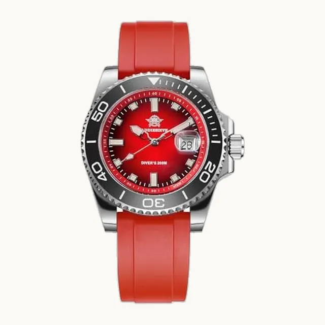 ADDIESDIVE - Reloj de buceo para hombre, analógico, movimiento de cuarzo, esfera fácil de leer, visualización de fecha