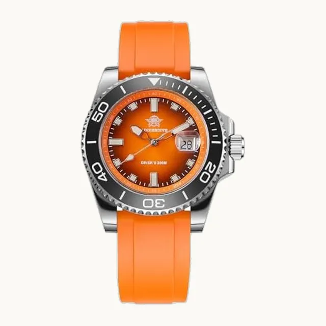ADDIESDIVE - Reloj de buceo para hombre, analógico, movimiento de cuarzo, esfera fácil de leer, visualización de fecha