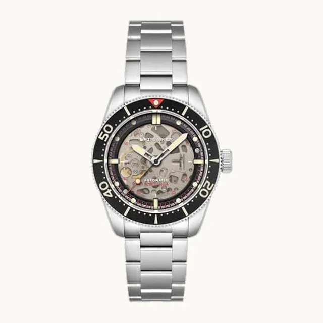 Spinniker - Reloj Croft SP-5134-55 para hombre, color plateado [importación paralela], Khaki