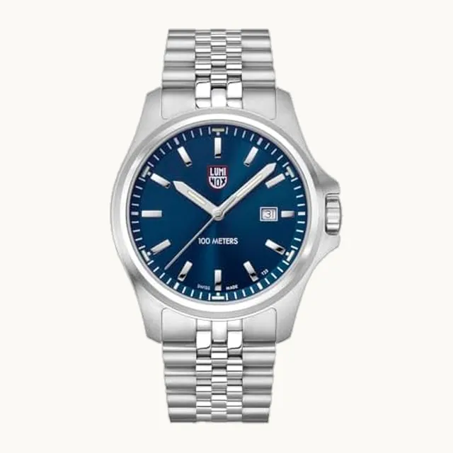 Dress Field - Reloj de campo para hombre - Relojes para hombre - 43 mm - Cuarzo suizo - 100 m resistente al ag