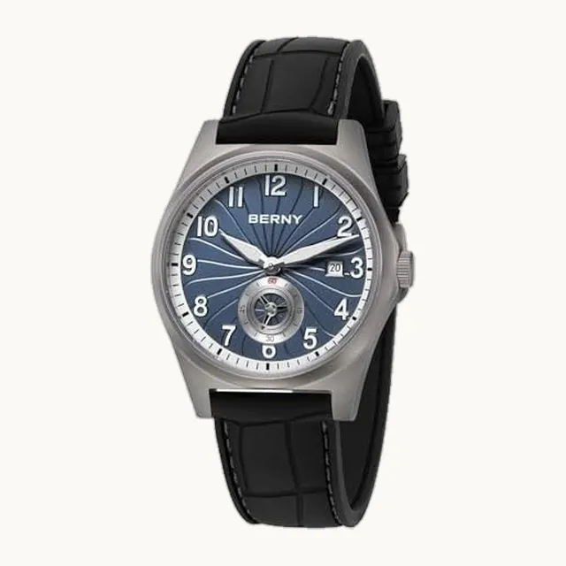 Reloj automático de titanio para hombre, 100 m, impermeable, a la moda, reloj de pulsera mecánico analógico masc