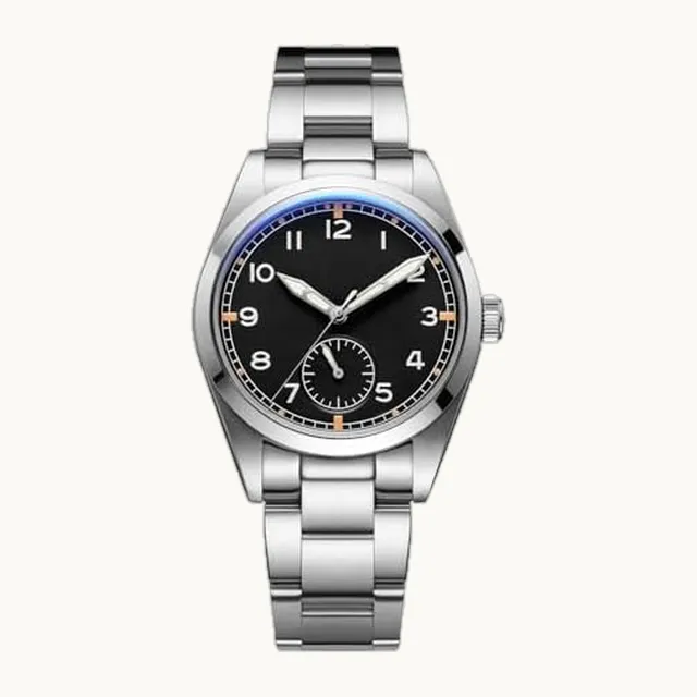 ADDIESDIVE - Reloj cronógrafo de 36 mm para hombre, 24 H subesfera VH barrido segundo movimiento de cuarzo, 100 m, imper