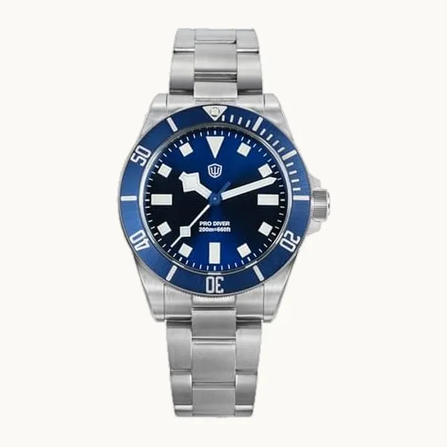 WD1969 Pro Dive Relojes VH31 Sweep Second Reloj de cuarzo de 38 mm de vidrio de zafiro de lujo reloj de buceo