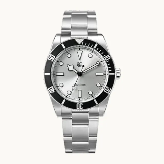 Quarzuhren WD7922 BB54, Herrenuhr 37 mm Saphirglas Luxus Armbanduhr 20 Bar Taucheruhren für Männer