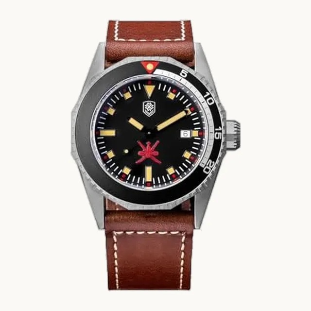 Thorn T019 - Reloj clásico de titanio PT5000, movimiento automático, vidrio de zafiro, lumin