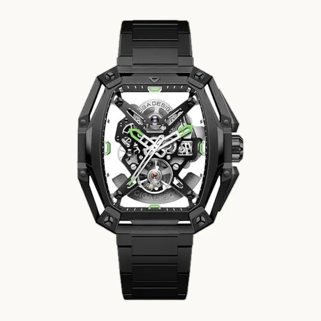 Z Series Hunter - Reloj mecánico automático, calibre interno CD-07, tono octogonal de tres capas