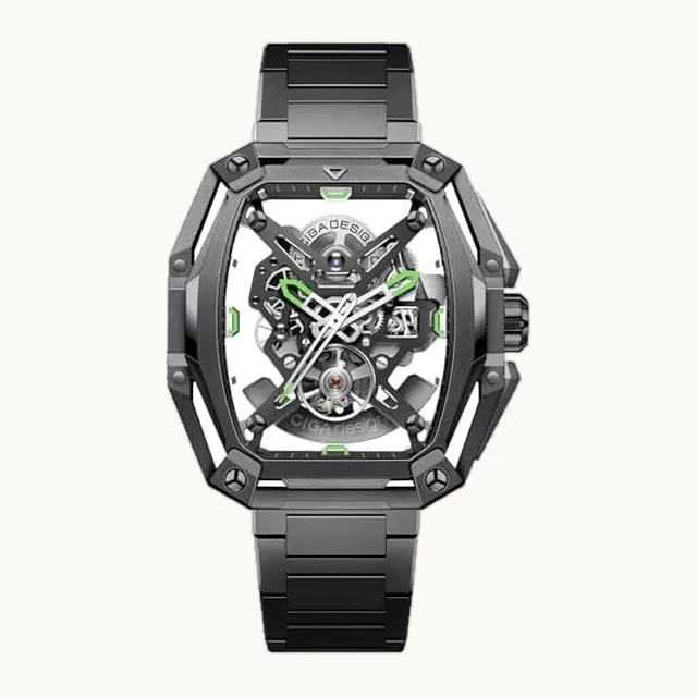 Z Series Hunter - Reloj Mecánico Automático, Calibre Interno CD-07, Caja Octagonal Tonneau de Tr
