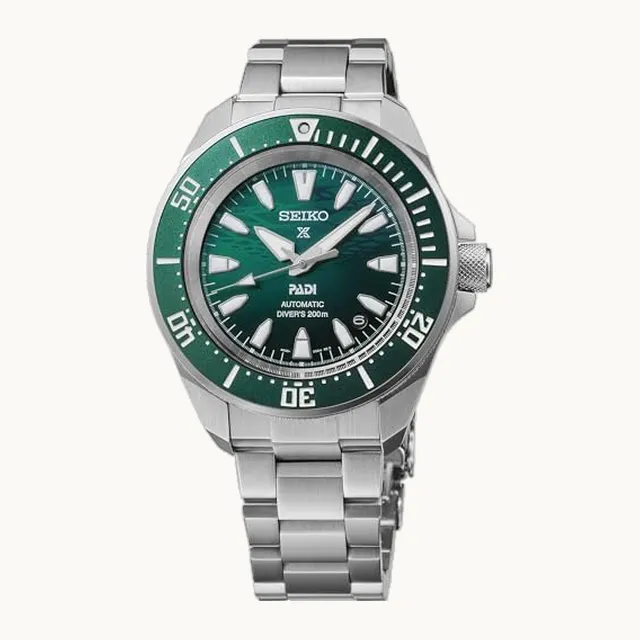 Prospex - Reloj para hombre con caja de acero inoxidable, movimiento automático, resistente al agua, manecillas lu