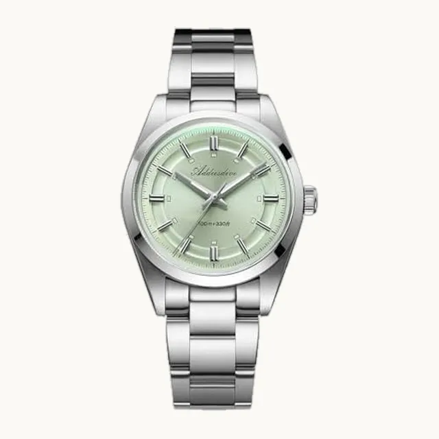 ADDIESDIVE - Relojes de cuarzo analógicos para hombre, 100 m, impermeables, de acero inoxidable, para hombre, sin logoti