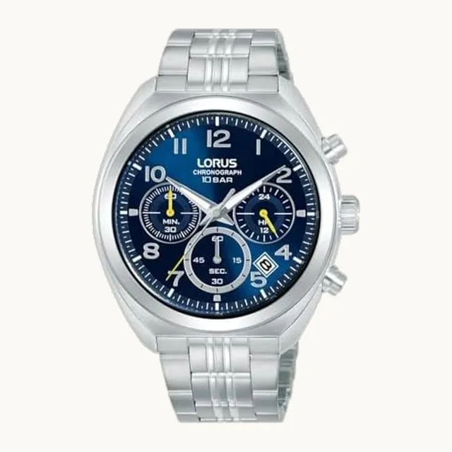 Reloj analógico para hombre con correa de acero inoxidable RT389KX9