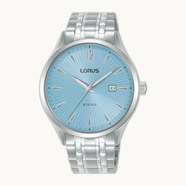 RH991RX9 - Reloj analógico para hombre con correa de acero inoxidable