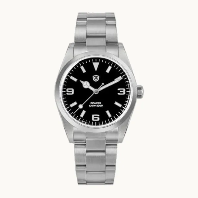 Reloj de cuarzo VH31, WD1016, reloj de pulsera de acero inoxidable con esfera de 37 mm, resistente al agua