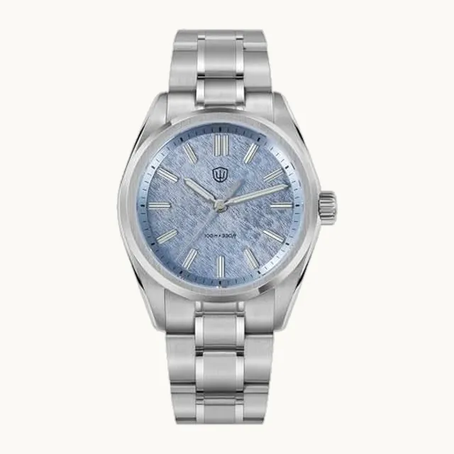 1963 Watch Watchdives VH31 Meca Relojes de cuarzo para hombre, WD0003B Reloj de vestir con esfera de piedra natural de l